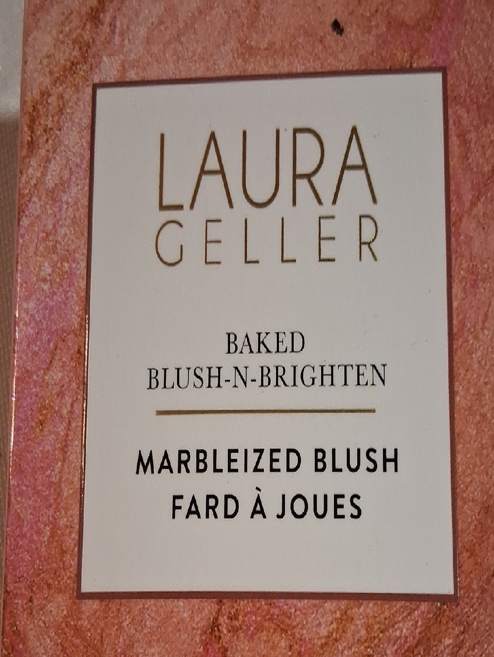 Laura Geller Marbleized Blush in Pink and Gold